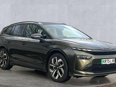Green New 2025 Skoda Enyaq iV SportLine SUV | £38,900 (A bit pricey)