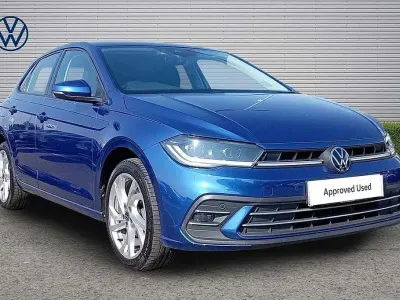 Used VW Polo Style 95 HP (69 kW) 2023 Blue Hatchback