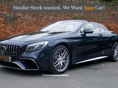 Used Mercedes S63 AMG AMG 612 HP (450 kW) 2018 Blue Cabriolet