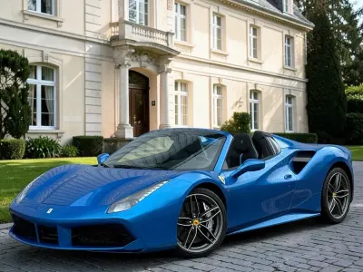 Used Ferrari 488 2019 Blue Cabriolet
