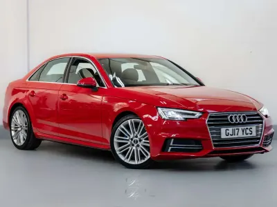 Used Audi A4 S-Line 252 HP (185 kW) 2017 Red Sedan