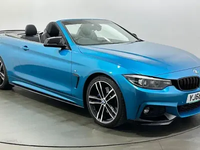 Used BMW 420 Cabriolet M Sport 190 HP (139 kW) 2019 Blue Cabriolet