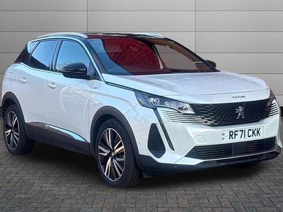 Pearlescent white Used 2022 Peugeot 3008 Premium SUV | £19,295 (Fair price)