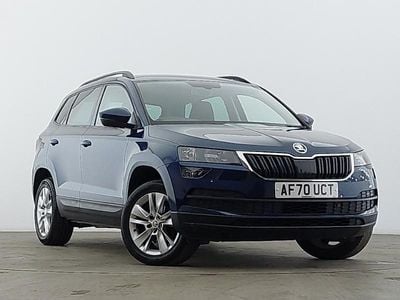 Used Skoda Karoq SE Technology 116 HP (85 kW) 2020 Blue SUV