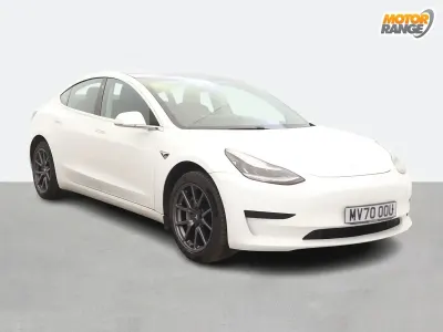 Used Tesla Model 3 Standard Range 239 kW (325 HP) 2020 White Sedan