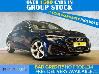 Used Audi A3 Sportback S-Line 150 HP (110 kW) 2023 Blue Hatchback