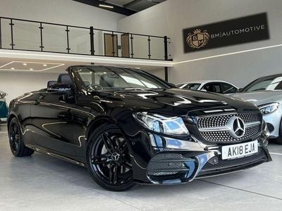 Black Used 2018 Mercedes E220 AMG line Cabriolet | £16,995 (Good price)
