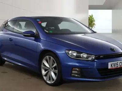 Begagnad VW Scirocco R-line 2015 Blå Sportkupé