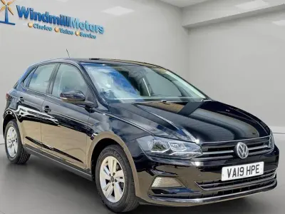 Used VW Polo SE 65 HP (47 kW) 2019 Black Hatchback