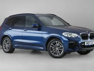Used BMW X3 M Sport 292 HP (214 kW) 2021 Blue SUV
