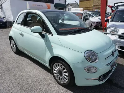 Used Fiat 500 Lounge 69 HP (50 kW) 2016 Green Hatchback