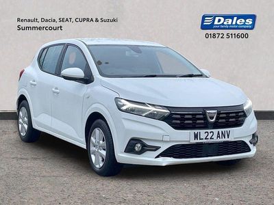 White Used 2022 Dacia Sandero Comfort Hatchback | £10,750 (Fair price)