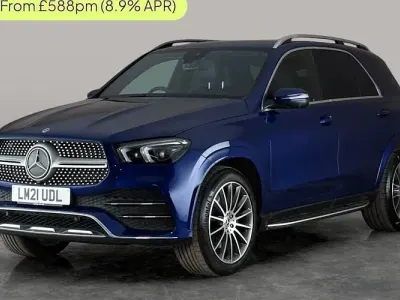 Used Mercedes GLE300 AMG line 245 HP (180 kW) 2021 Blue SUV