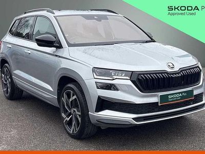 Used Skoda Karoq SportLine 140 HP (102 kW) 2022 Brilliant silver metallic SUV
