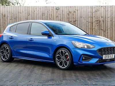 Blue Used 2019 Ford Focus ST-Line X Hatchback | £11,895 (Fair price)