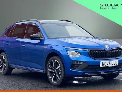 Used Skoda Kamiq Monte Carlo 85 HP (62 kW) 2025 Race blue metallic SUV