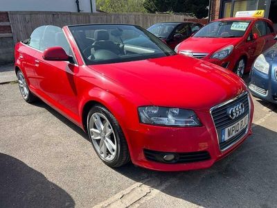 Begagnad Audi A3 Cabriolet Sport 140 HK (102 kW) 2010 Röd Cab