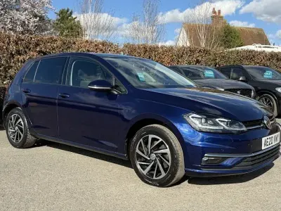 Used VW Golf VII Edition 150 HP (110 kW) 2020 Blue Hatchback