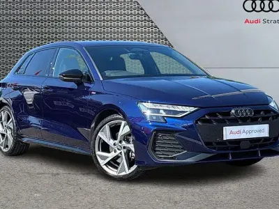 Used Audi A3 Sportback Black Edition 150 HP (110 kW) 2025 Blue Hatchback