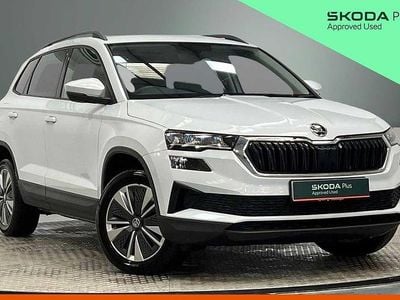 Used Skoda Karoq SE Drive 85 HP (62 kW) 2022 Moon white metallic SUV