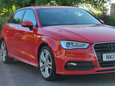 Used Audi A3 S-Line 2015 Red Hatchback
