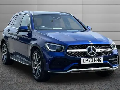 Used Mercedes GLC300 AMG Line Premium 245 HP (180 kW) 2021 Brilliant blue Estate