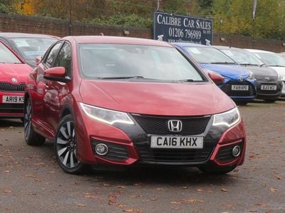 Red Used 2016 Honda Civic SE Plus Hatchback | £12,750 (Fair price)
