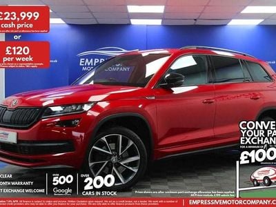 Used Skoda Kodiaq SportLine 190 HP (139 kW) 2021 Red SUV