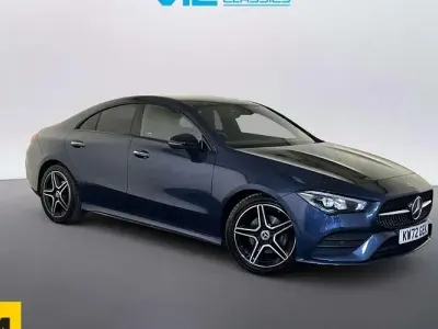 Used Mercedes CLA180 AMG line 136 HP (100 kW) 2023 Blue Coupe