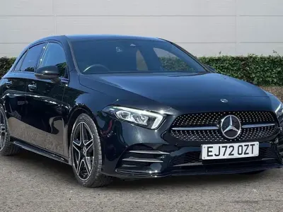 Used Mercedes A180 AMG Line Premium 136 HP (100 kW) 2022 Black Hatchback