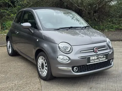 Używany Fiat 500C Lounge 69 KM (50 kW) 2019 Szary Kabriolet