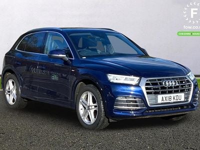 Used Audi Q5 S-Line 190 HP (139 kW) 2018 Blue SUV