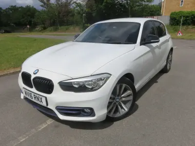 Used BMW 116 Sport Line 2016 White Hatchback