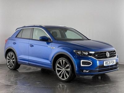 Used VW T-Roc R-line 150 HP (110 kW) 2021 Blue SUV