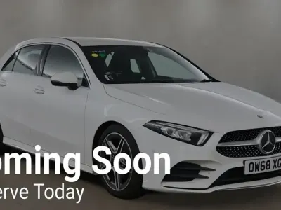 Used Mercedes A200 AMG Line Premium 163 HP (119 kW) 2019 White Hatchback