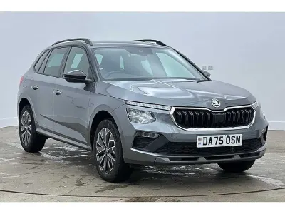 Used Skoda Kamiq Design Edition 85 HP (62 kW) 2026 Graphite grey metallic black magic pearl effect SUV