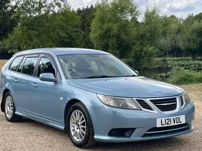 Used Saab 9-3 Linear 150 HP (110 kW) 2008 Blue Estate