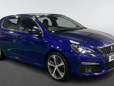 Used Peugeot 308 GT-line 131 HP (96 kW) 2018 Blue Hatchback