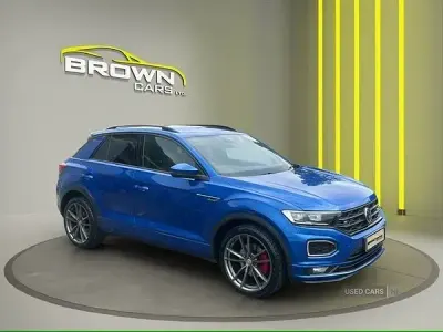 Used VW T-Roc R-line 150 HP (110 kW) 2019 Blue SUV
