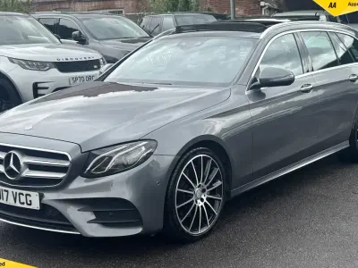 Used Mercedes E220 AMG line 191 HP (140 kW) 2017 Grey Estate