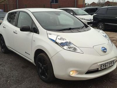 Used Nissan Leaf Black Edition 80 kW (109 HP) 2017 White Hatchback