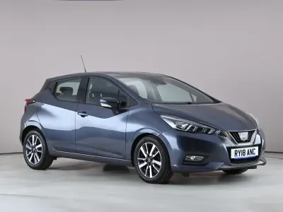 Begagnad Nissan Micra Acenta 90 HK (66 kW) 2018 Grå Halvkombi