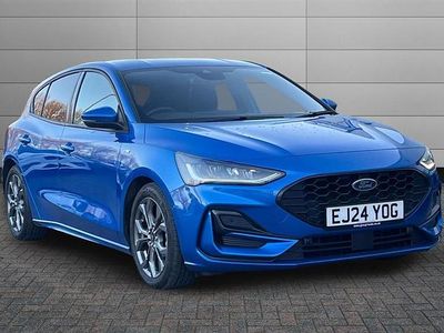 Desert island blue Used 2024 Ford Focus ST-Line Hatchback | £17,325 (Fair price)