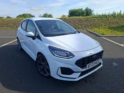 Used Ford Fiesta ST-Line 100 HP (73 kW) 2023 White Hatchback
