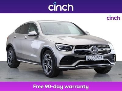 Silver Used 2020 Mercedes GLC300 AMG line Coupe | £24,099 (Good price)