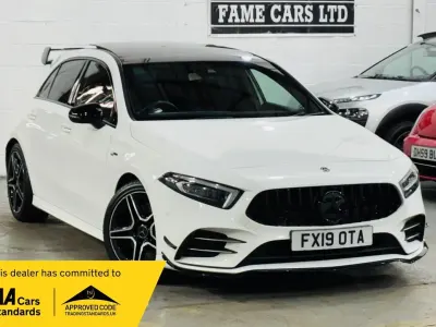 Used Mercedes A35 AMG Premium Plus 2019 White Hatchback