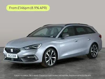 Used Seat Leon FR Sport 130 HP (95 kW) 2021 Silver Estate