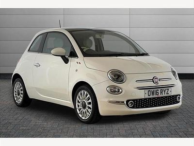 Used Fiat 500 Lounge 69 HP (50 kW) 2016 White Hatchback