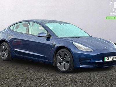 Blue Used 2021 Tesla Model 3 Standard Range Sedan | £18,499 (Fair price)