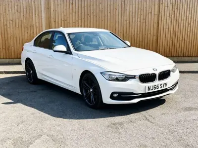 Used BMW 330e Sport Line 252 HP (185 kW) 2016 White Sedan